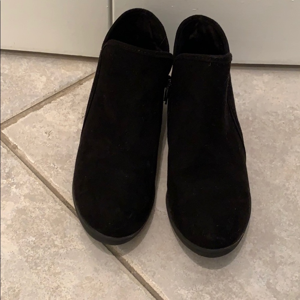 Suede booties